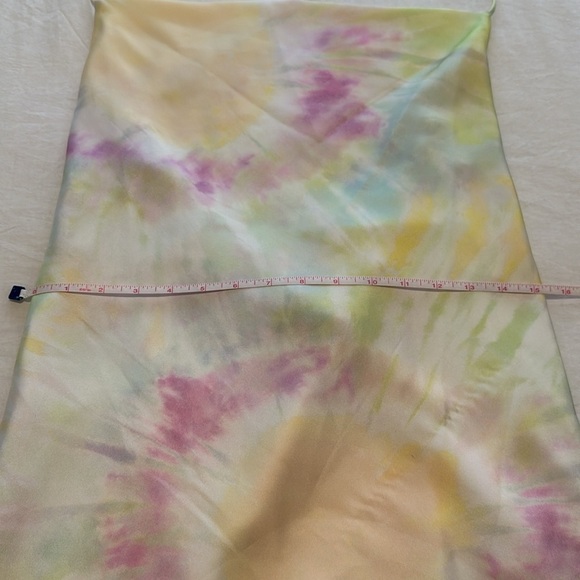 NWOT Zara Tie Dye Satin Halter Strappy Open Back Dress in Tie Dye Size S - Picture 4 of 8